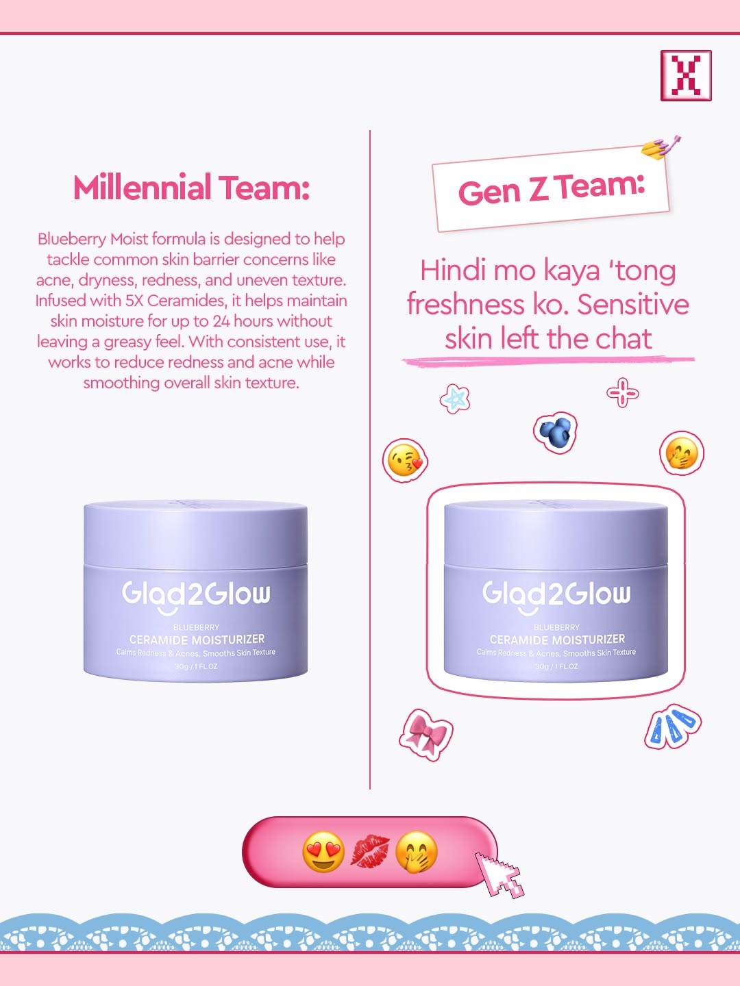 Pomegranate Moisturizer campaign third slide
